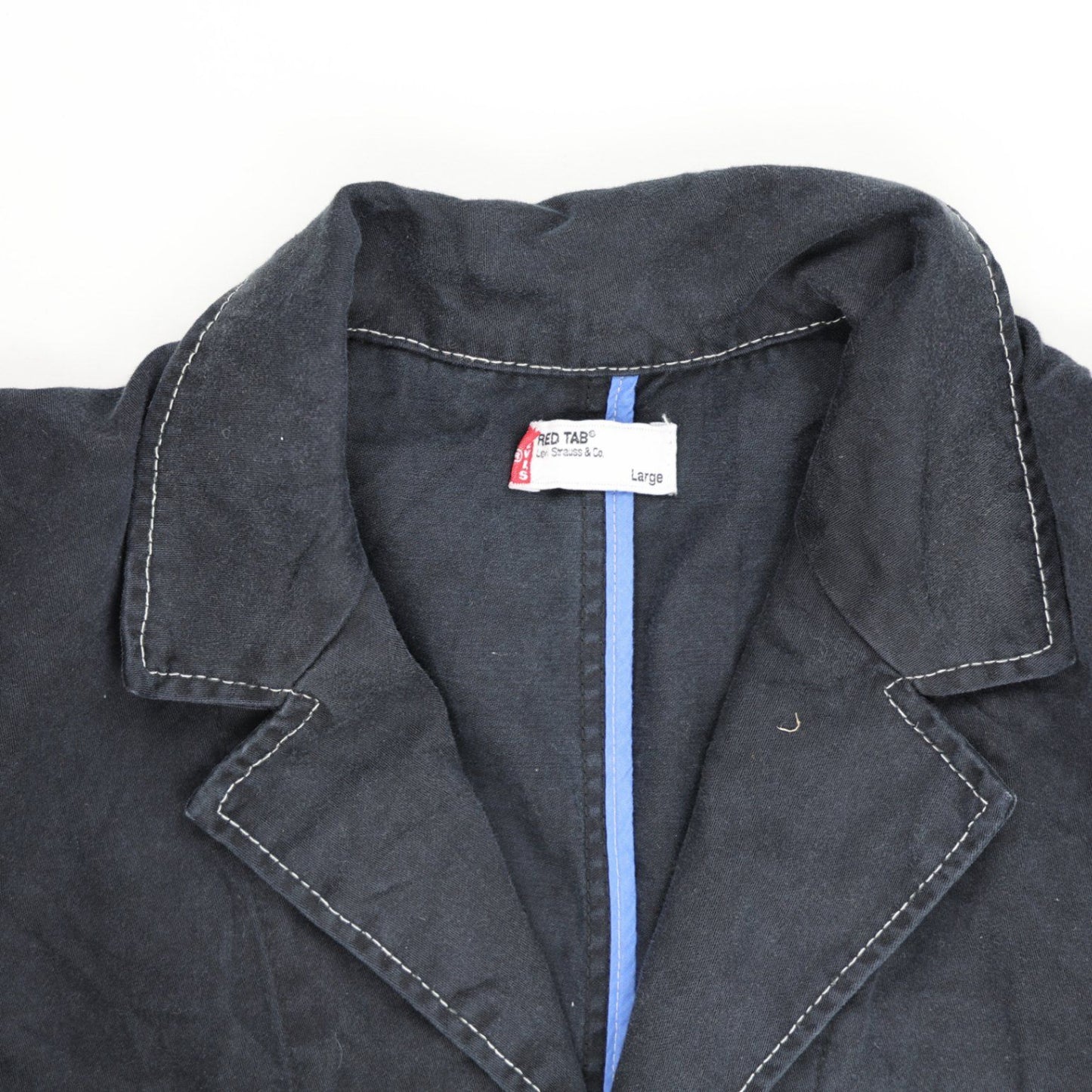 Levi's Red Tab Vintage Navy Cotton Blazer Jacket Large