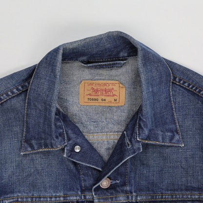 Levi's Vintage 70590 Medium Denim Jacket Blue Denim Cotton Collared
