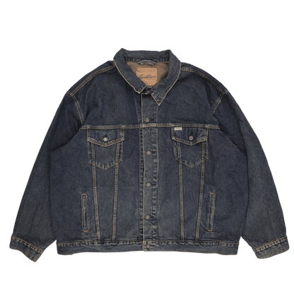 Levi's Vintage Blue Denim Jacket Men's Large 100% Cotton Collared Outerwear