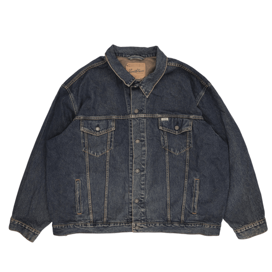 Levi's Vintage Blue Denim Jacket Men's Large 100% Cotton Collared Outerwear