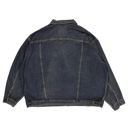 Levi's Vintage Blue Denim Jacket Men's Large 100% Cotton Collared Outerwear