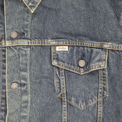 Levi's Vintage Blue Denim Jacket Men's Large 100% Cotton Collared Outerwear