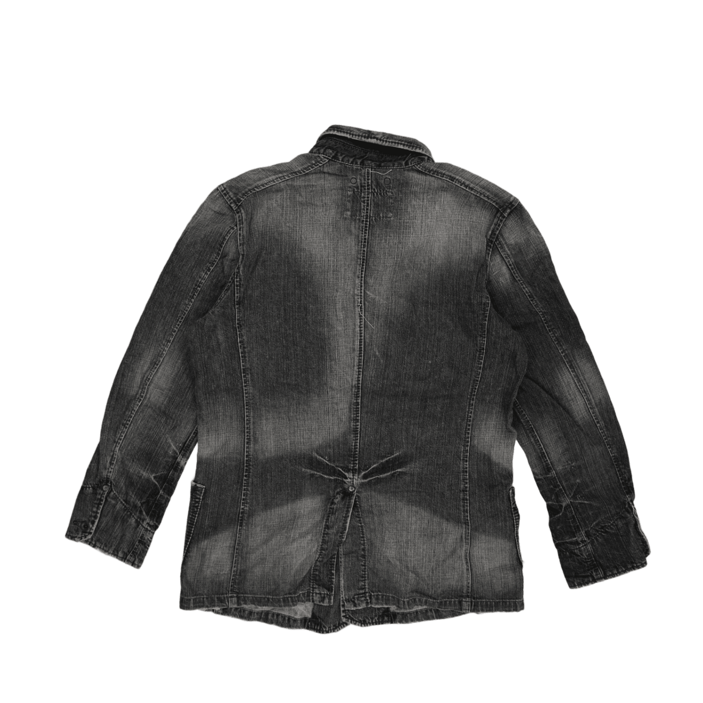 Levi's Redloop Vintage Black Denim Blazer Jacket Size Large 100% Cotton