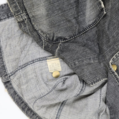 Levi's Redloop Vintage Black Denim Blazer Jacket Size Large 100% Cotton