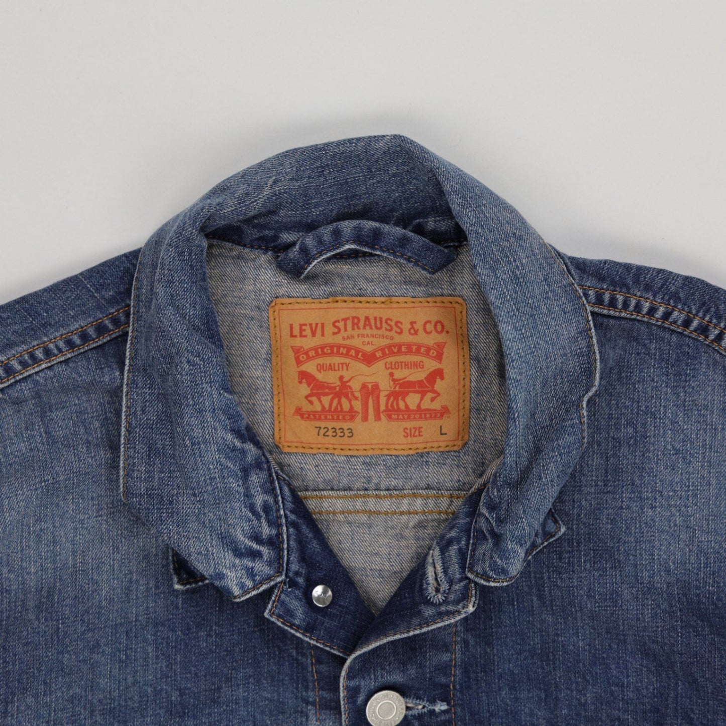 Levi Strauss & Co Trucker Jacket Blue Size L Denim Unisex