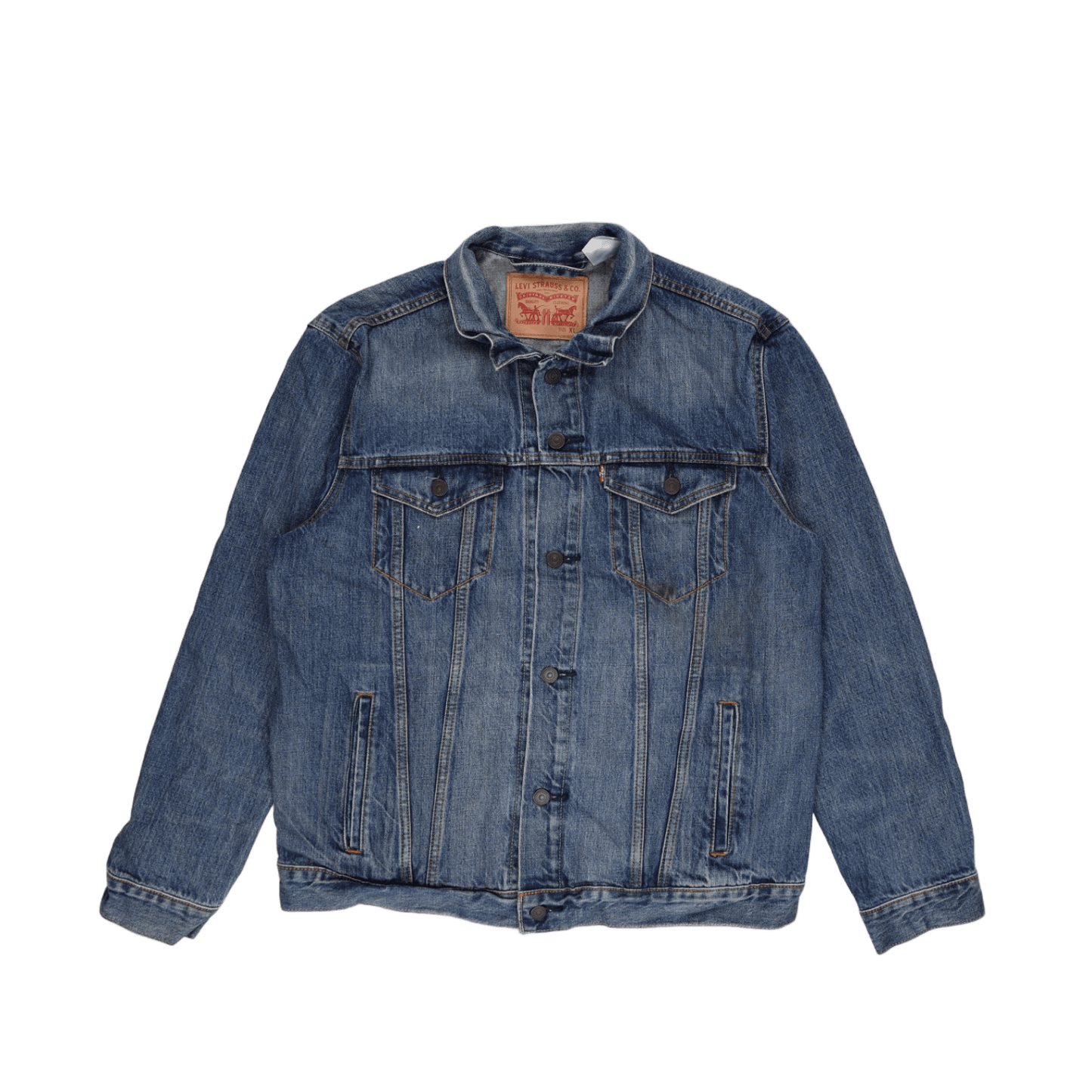 Levi's Vintage Blue Denim Trucker Jacket XL Cotton