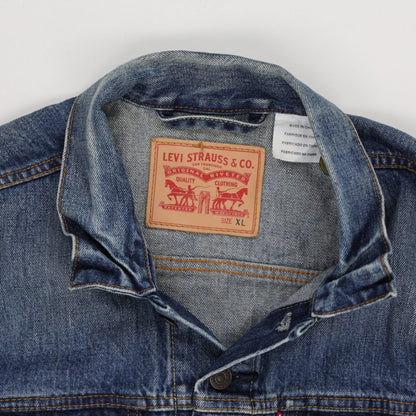 Levi's Vintage Blue Denim Trucker Jacket XL Cotton