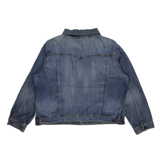 Levi's Blue Denim Trucker Jacket Size XL Vintage 99 Cotton 1 Elastane