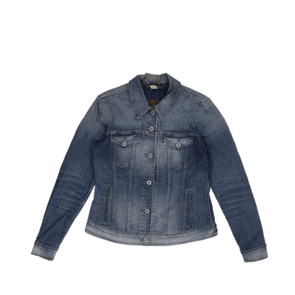 Levi's Classic Blue Denim Trucker Jacket Women's Medium Cotton Vintage