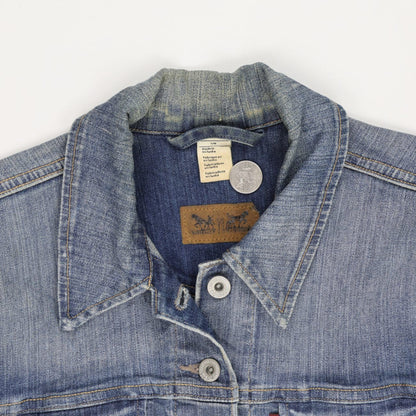 Levi's Classic Blue Denim Trucker Jacket Women's Medium Cotton Vintage
