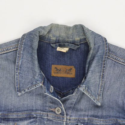 Levi's Classic Blue Denim Trucker Jacket Women's Medium Cotton Vintage