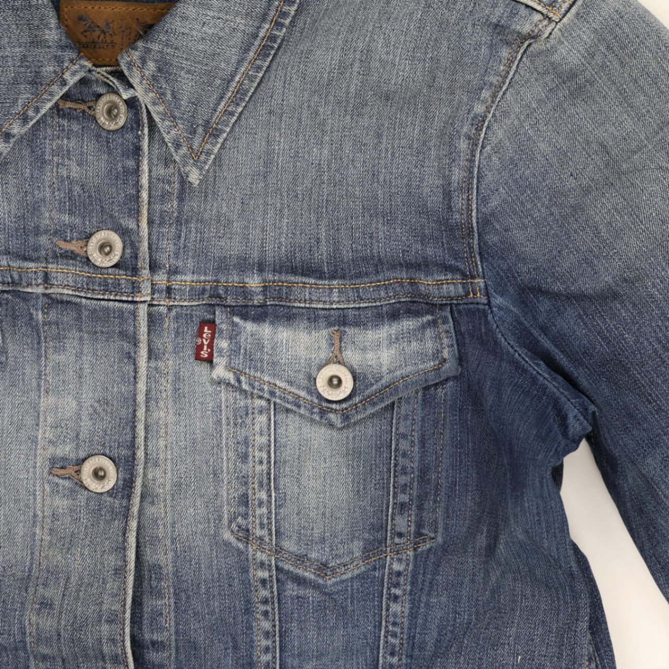 Levi's Classic Blue Denim Trucker Jacket Women's Medium Cotton Vintage