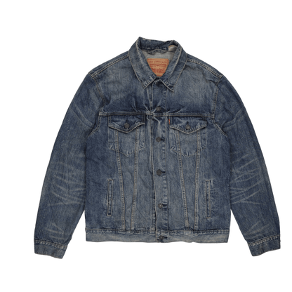 Levi's Vintage 70589 XL Blue Denim Jacket Cotton Trucker Collared