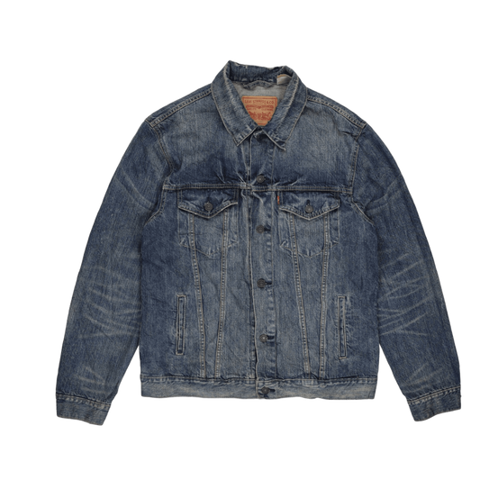 Levi's Vintage 70589 XL Blue Denim Jacket Cotton Trucker Collared