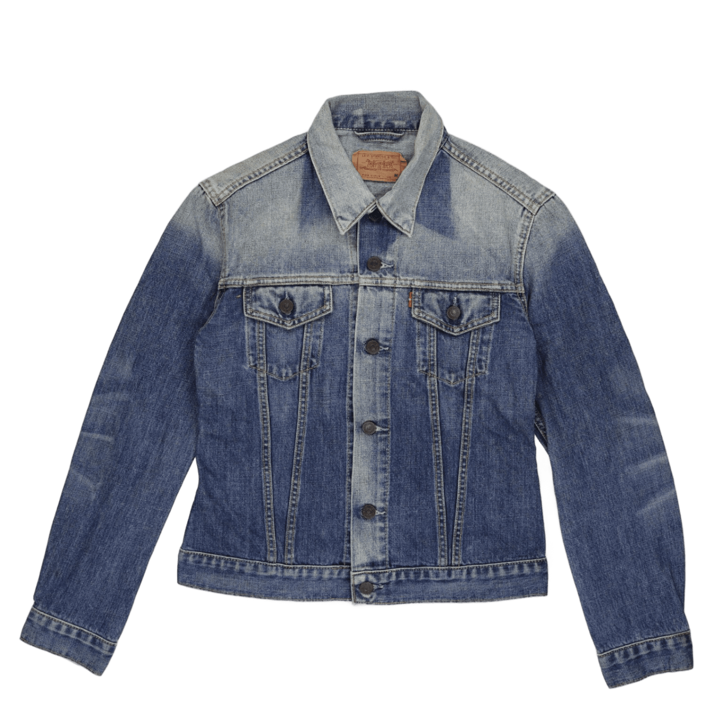 Levi Strauss and Co Vintage Blue Denim Jacket Women Medium Cotton Collared