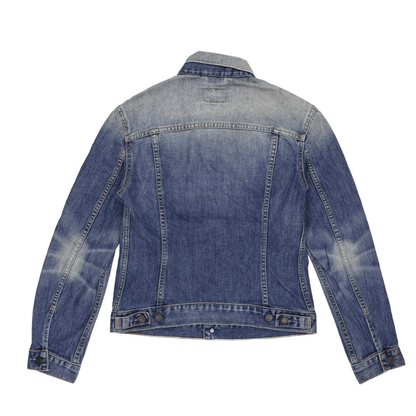 Levi Strauss and Co Vintage Blue Denim Jacket Women Medium Cotton Collared