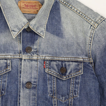 Levi Strauss and Co Vintage Blue Denim Jacket Women Medium Cotton Collared
