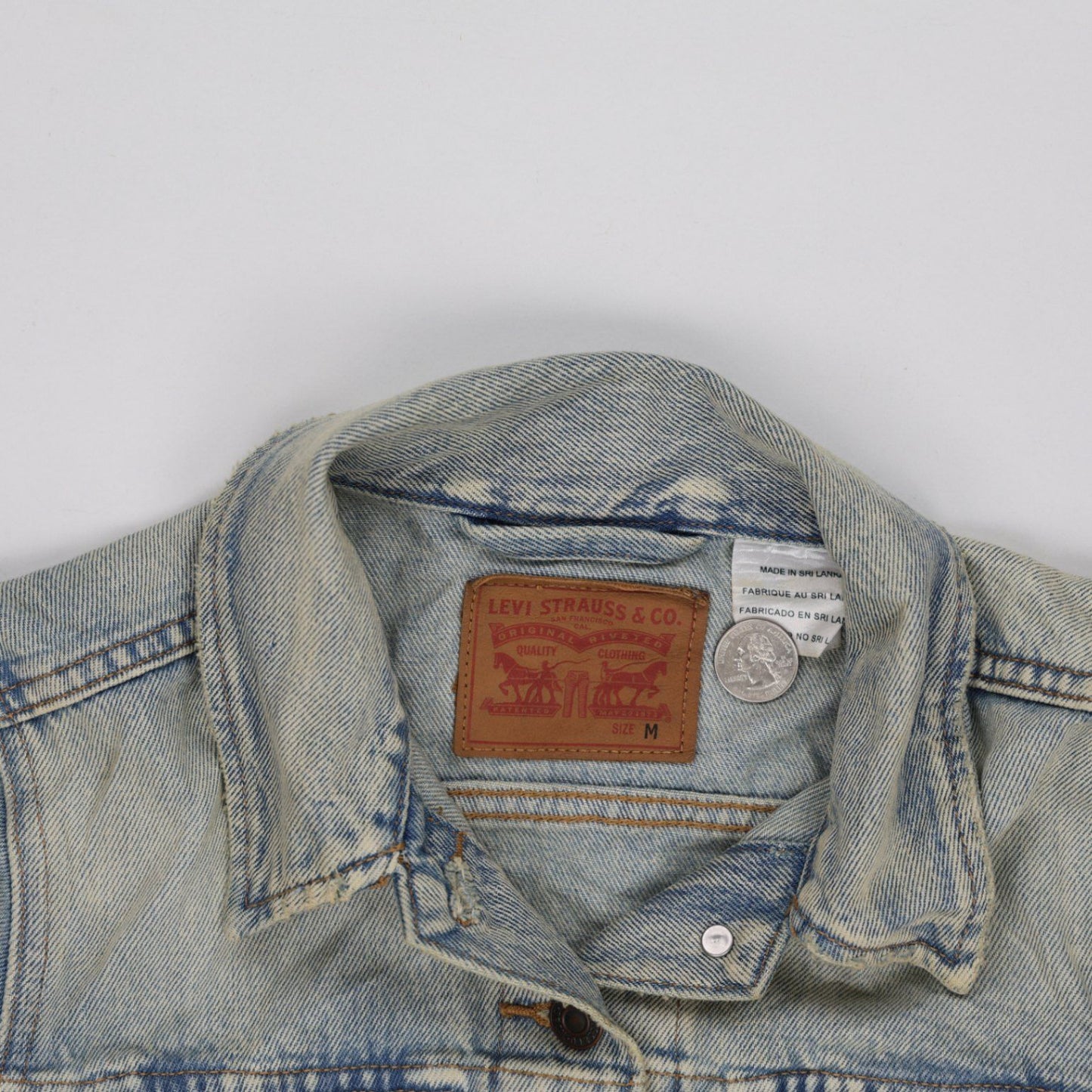 Levi Strauss & Co Denim Trucker Jacket Blue Medium Vintage