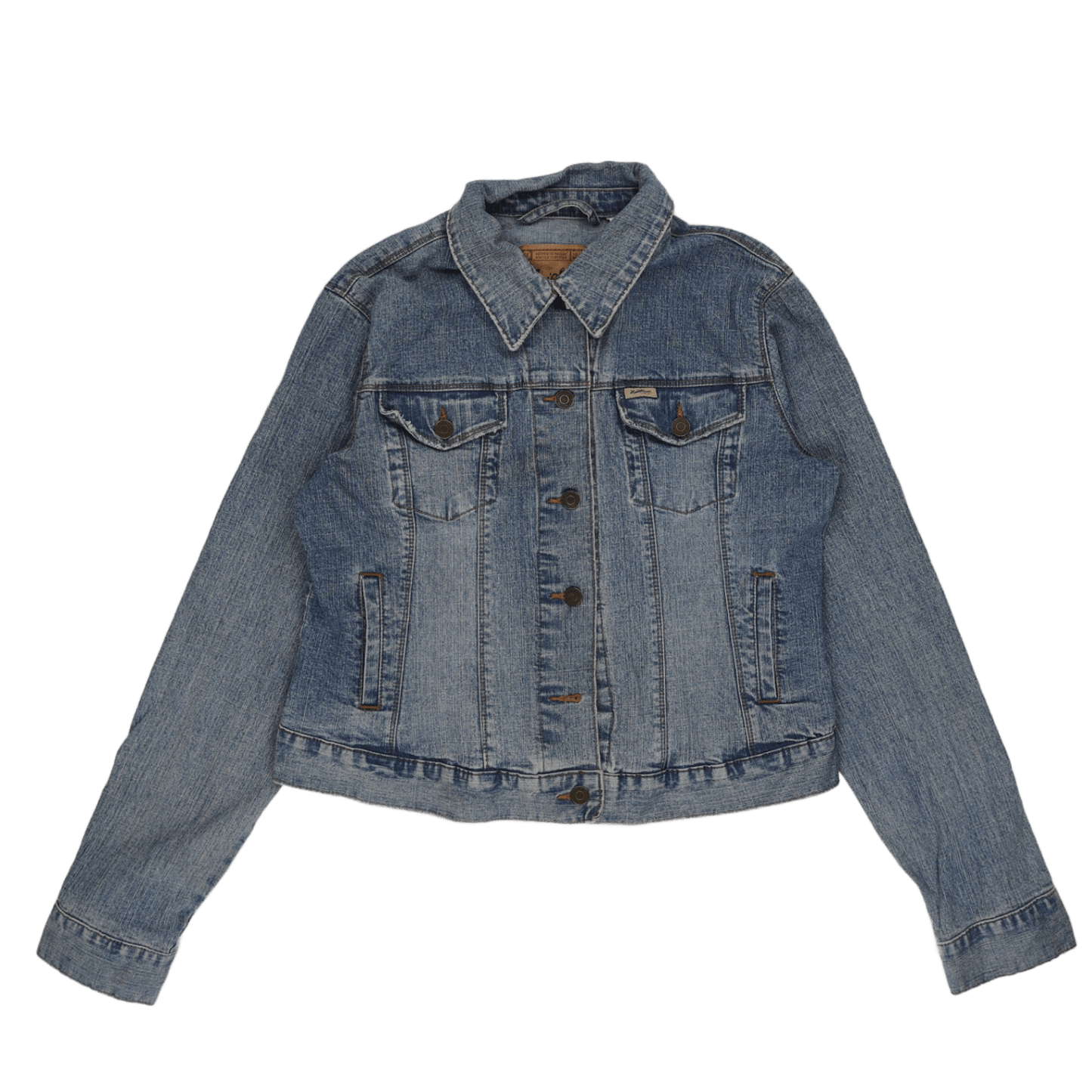 Levi's Strauss Signature Blue Denim Trucker Jacket Large 89 Cotton 11 Polyester Vintage