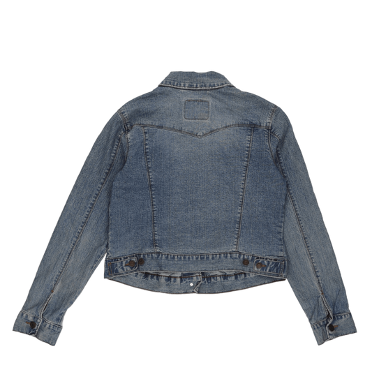 Levi's Strauss Signature Blue Denim Trucker Jacket Large 89 Cotton 11 Polyester Vintage