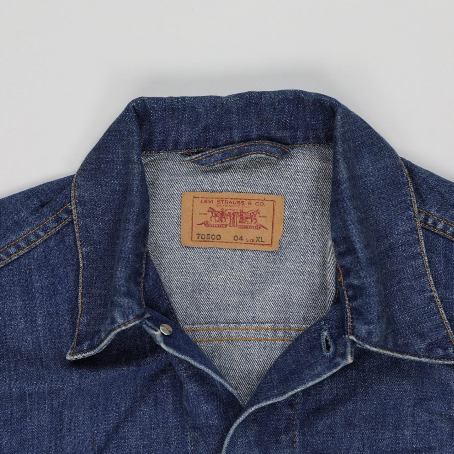 Levi's Vintage 70500 Denim Trucker Jacket Blue XL Cotton Men's