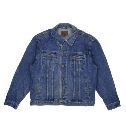 Lee Vintage Classic Blue Denim Jacket Large 100 Cotton Mens