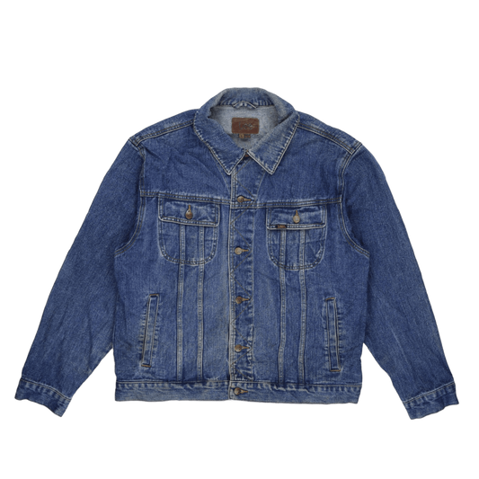 Lee Vintage Classic Blue Denim Jacket Large 100 Cotton Mens