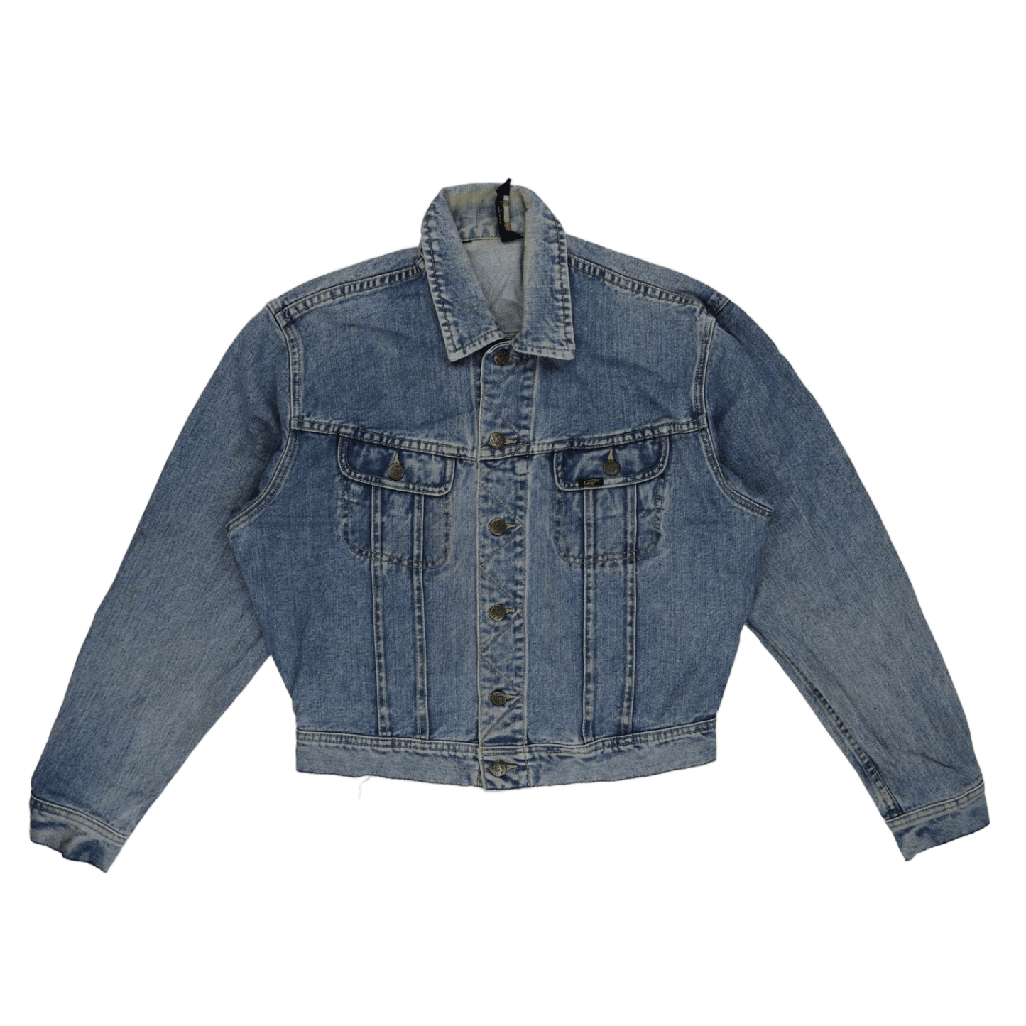Lee Vintage Blue Denim Jacket Unisex Medium 100 Percent Cotton Collared