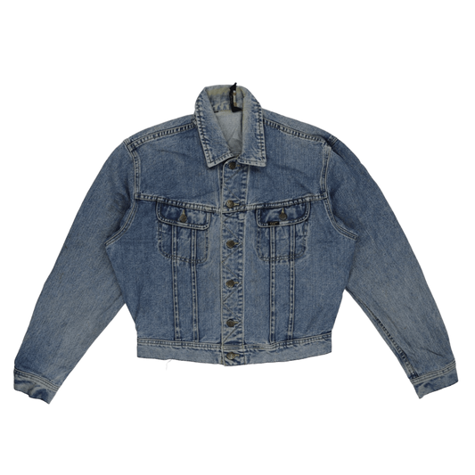 Lee Vintage Blue Denim Jacket Unisex Medium 100 Percent Cotton Collared