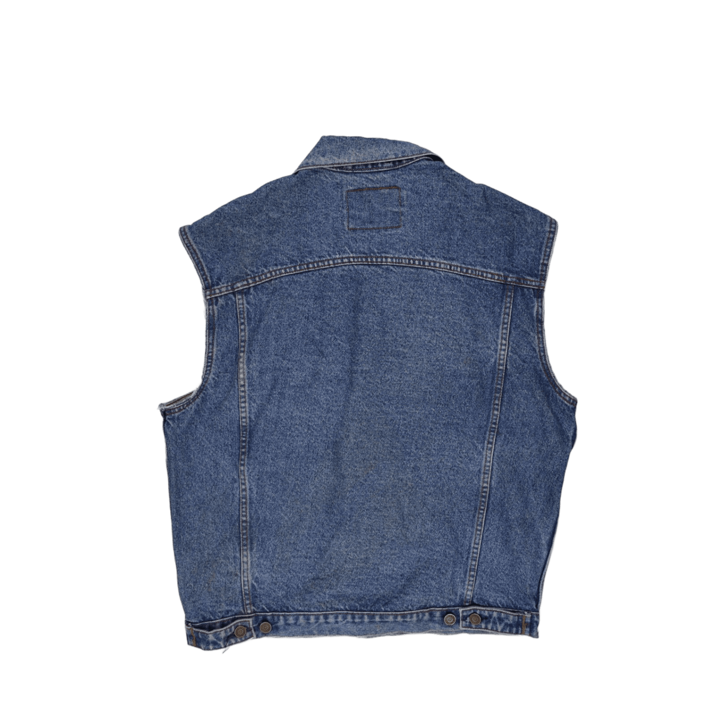 Levi's Vintage Original 501 Denim Vest Blue Large 100% Cotton Sleeveless