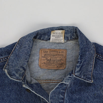Levi's Vintage Original 501 Denim Vest Blue Large 100% Cotton Sleeveless