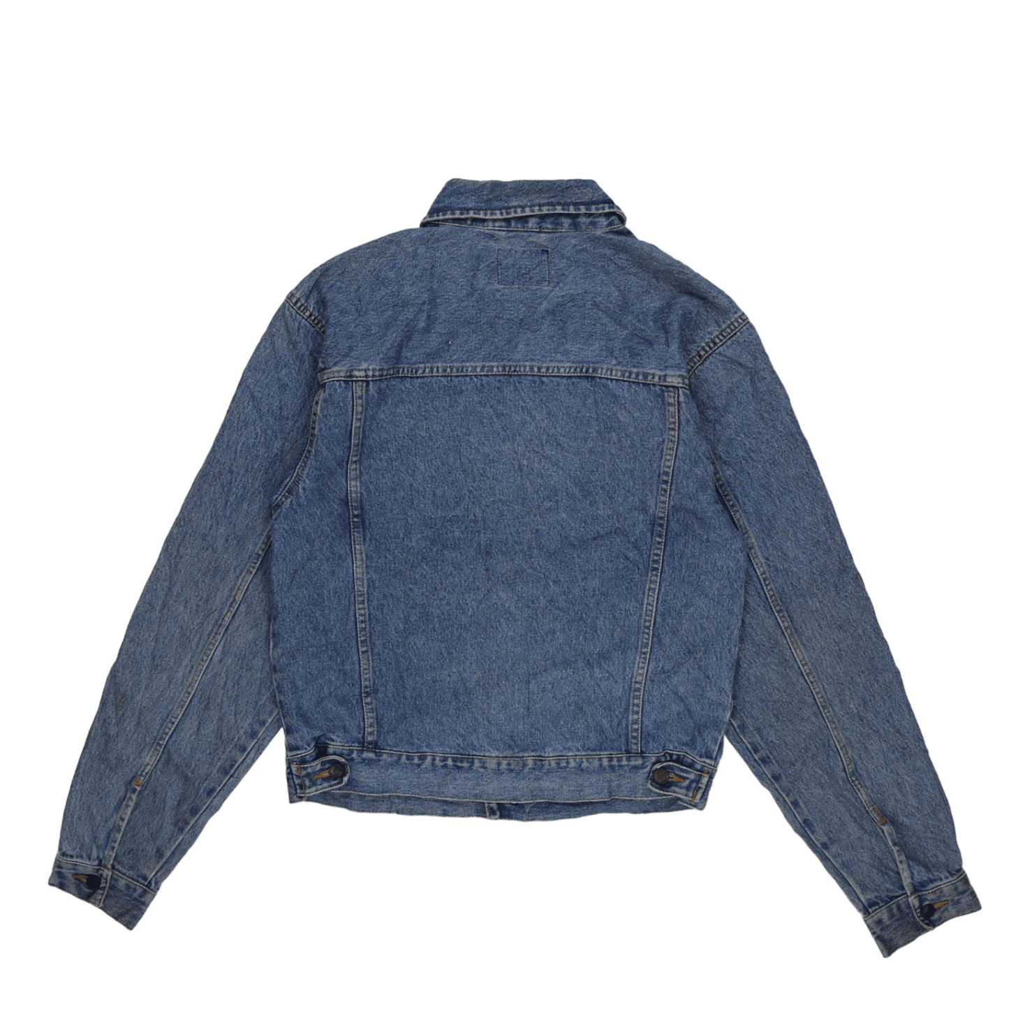 Lee Men's Vintage Denim Jacket Blue Medium Cotton 57 cm Pit to Pit 65 cm Collar to Hem 62 cm Sleeve Length