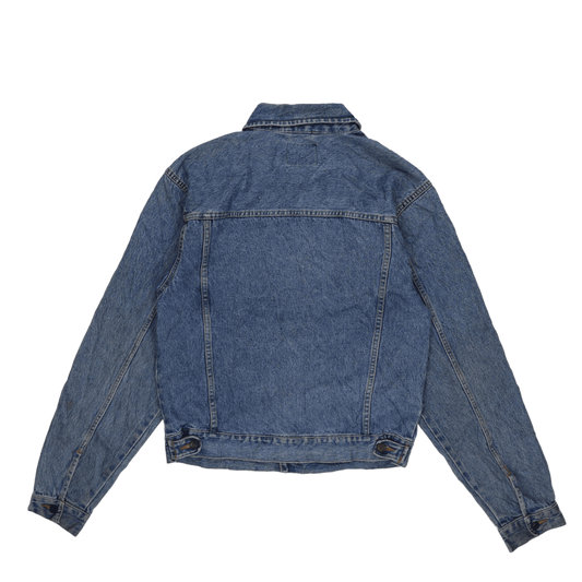 Lee Men's Vintage Denim Jacket Blue Medium Cotton 57 cm Pit to Pit 65 cm Collar to Hem 62 cm Sleeve Length