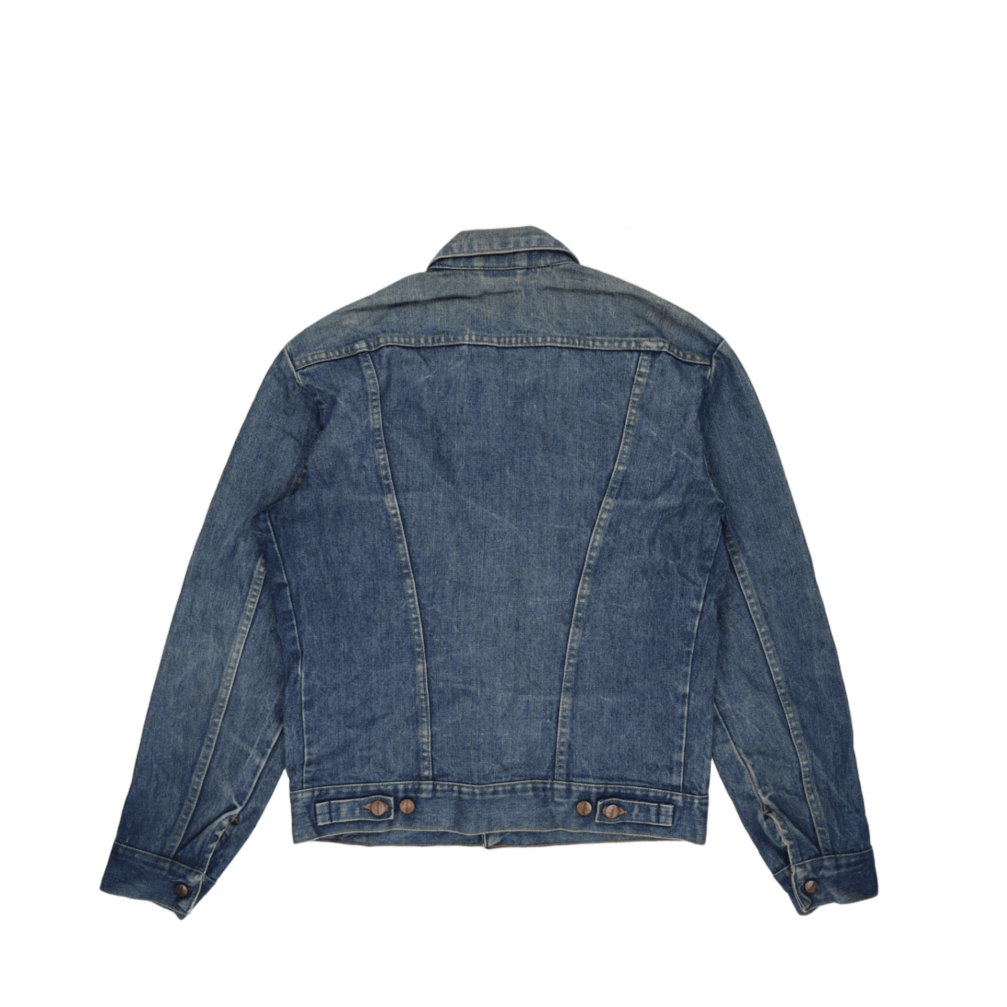 Wrangler Vintage Blue Denim Jacket Large Cotton Western Retro Collared