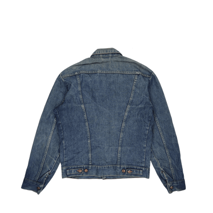 Wrangler Vintage Blue Denim Jacket Large Cotton Western Retro Collared