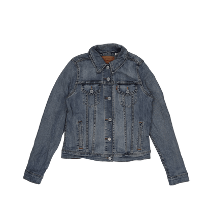 Levi's Classic Blue Denim Jacket Medium Cotton Denim Vintage Style Collared