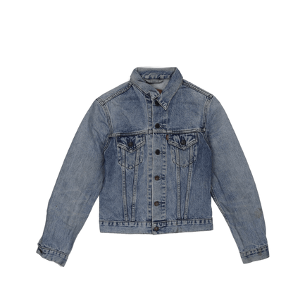 Levi's Girls Medium Light Blue Cotton Denim Trucker Jacket Vintage Style