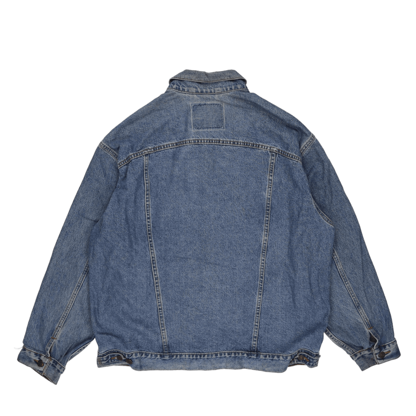 Levi's Vintage Blue Denim Jacket XL Cotton Collared Men's Outerwear