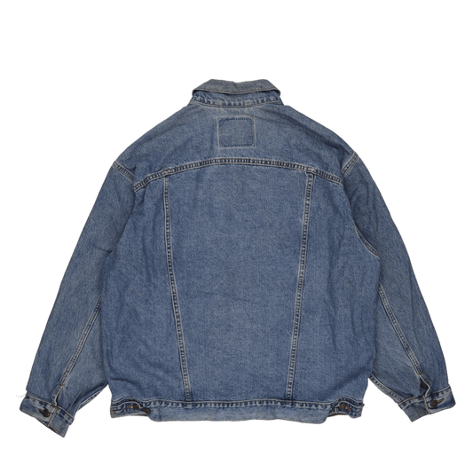 Levi's Vintage Blue Denim Jacket XL Cotton Collared Men's Outerwear