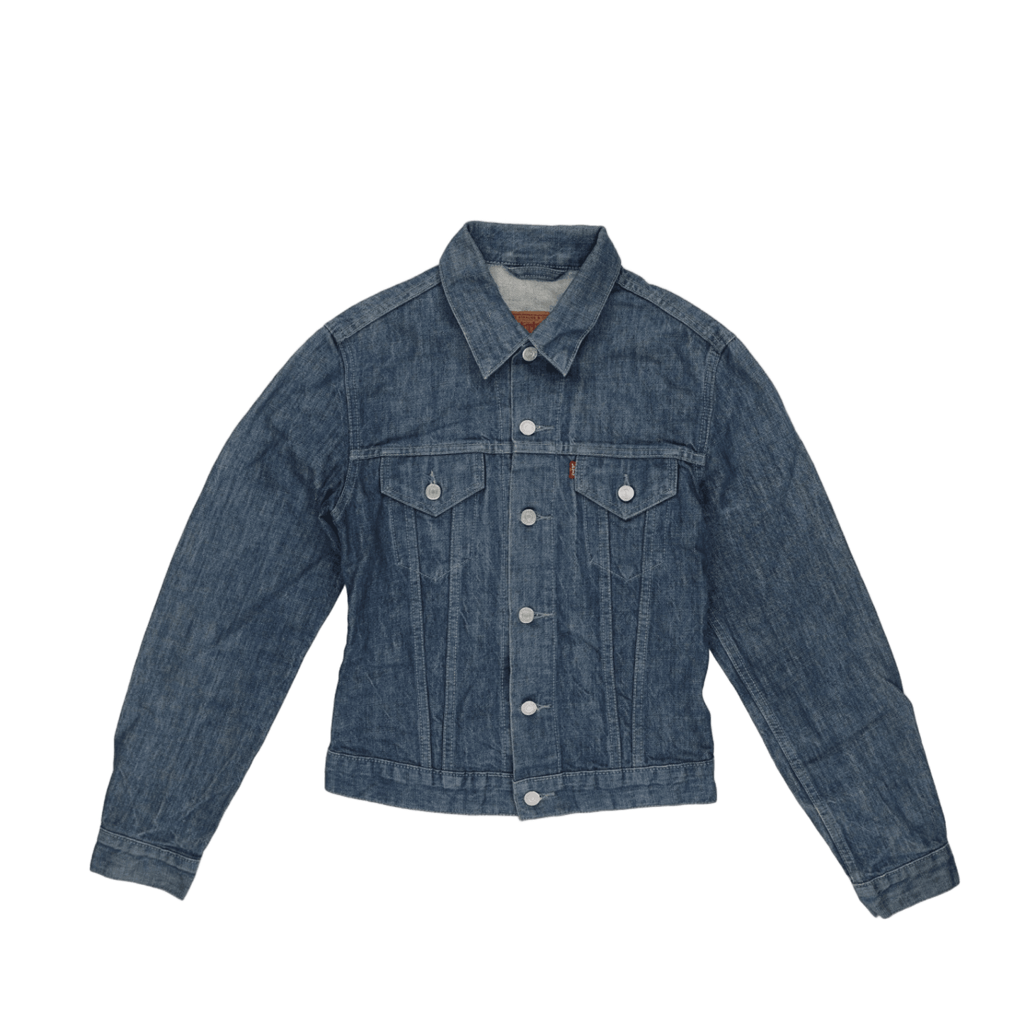 Levi's Vintage Medium Blue Denim Trucker Jacket Women's Medium Cotton