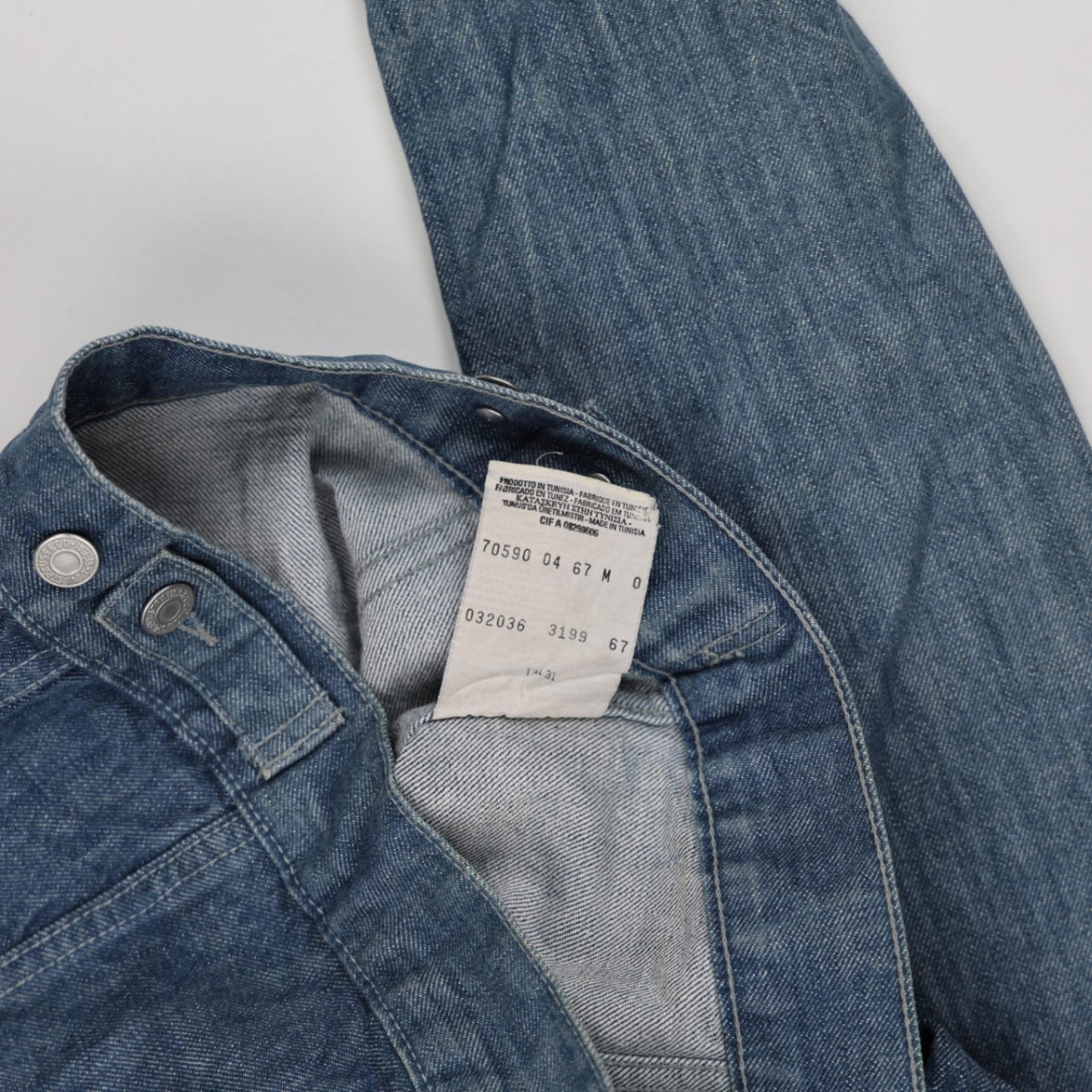Levi's Vintage Medium Blue Denim Trucker Jacket Women's Medium Cotton