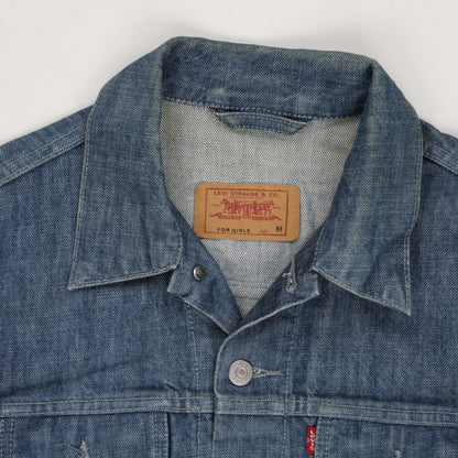 Levi's Vintage Medium Blue Denim Trucker Jacket Women's Medium Cotton