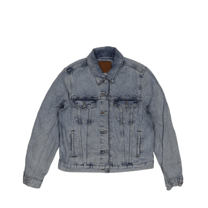 Levi's Light Blue Denim Jacket Large 100% Cotton Collared