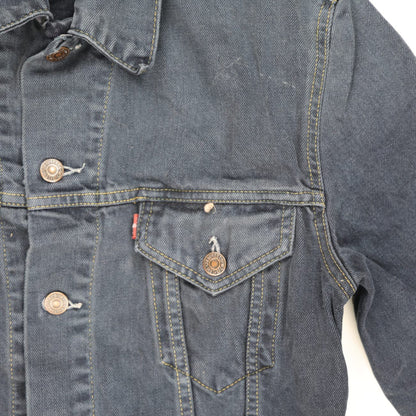Levi's Men's Vintage Dark Blue Denim Trucker Jacket Medium Cotton