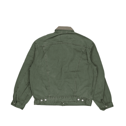 Levi's Vintage 1993 Green Trucker Jacket Men's Large Cotton Collared