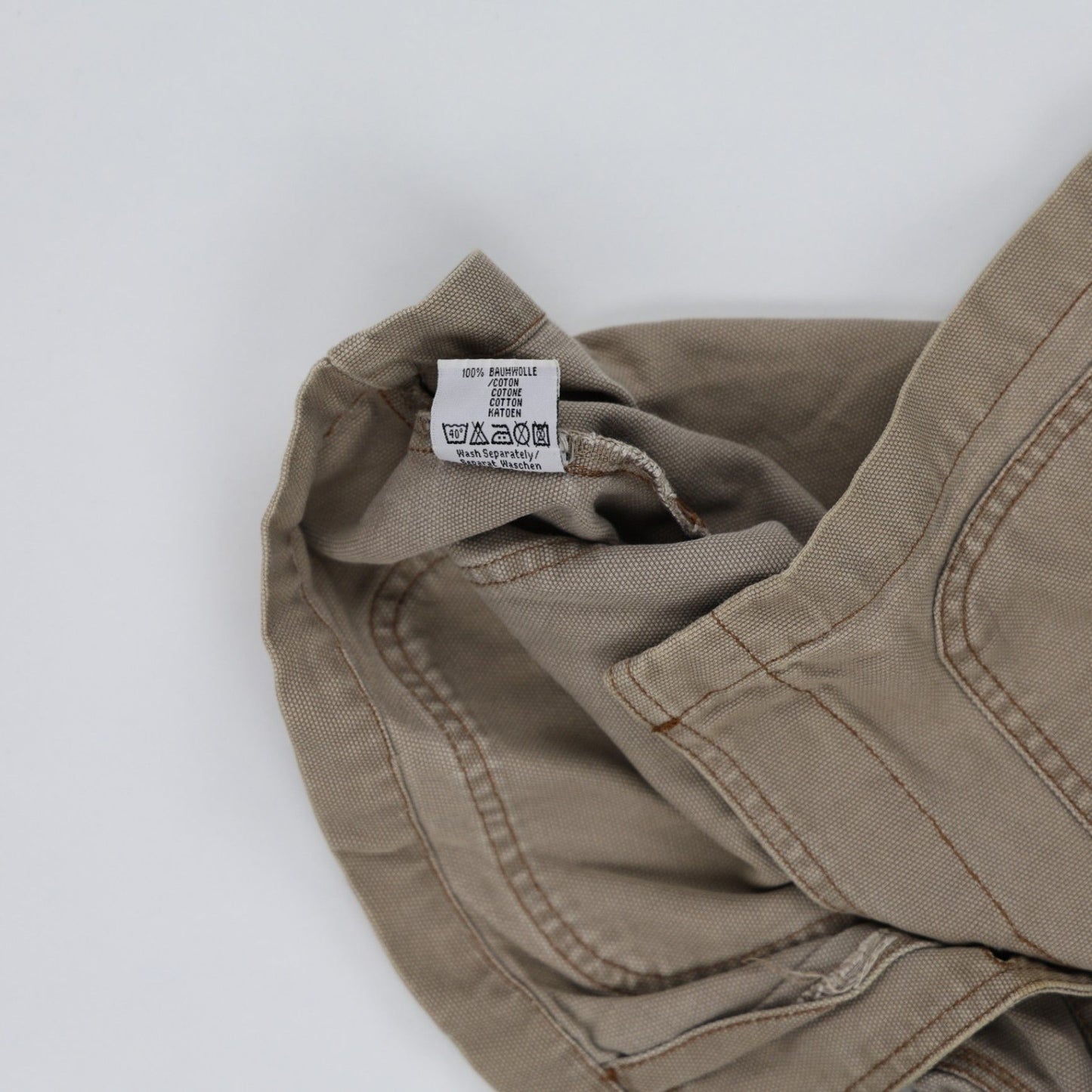 Wrangler Vintage Western Chore Jacket Beige Large 100 Percent Cotton