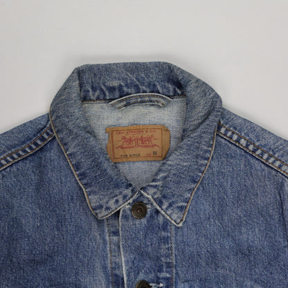 Levi's Vintage Blue Denim Jacket Women Medium Classic Western Cotton
