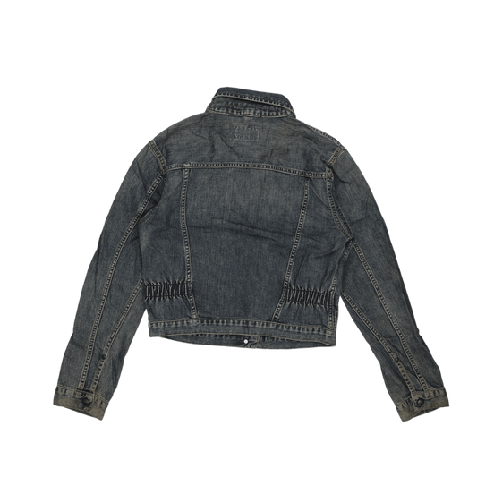 Wrangler Women's Vintage Blue Denim Jacket Size Medium Cotton