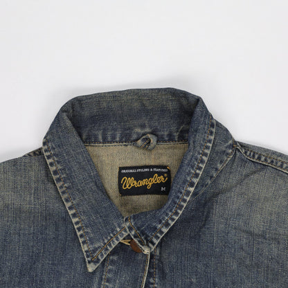 Wrangler Women's Vintage Blue Denim Jacket Size Medium Cotton