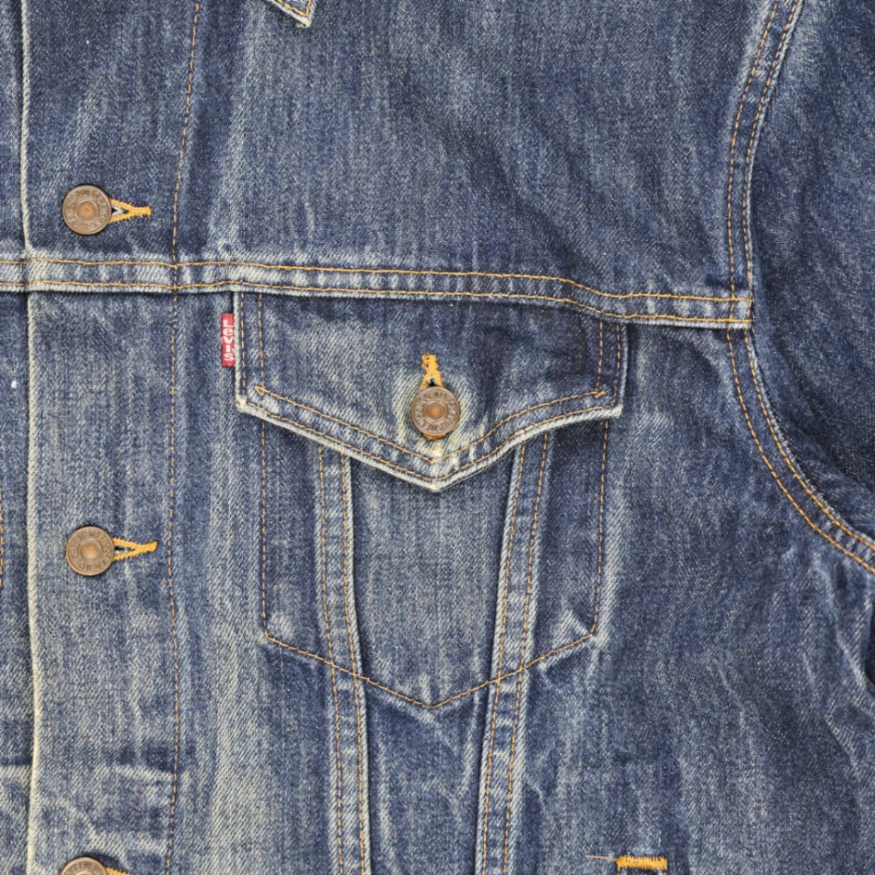 Levi's Vintage 70516 Trucker Jacket Blue Large Cotton Denim